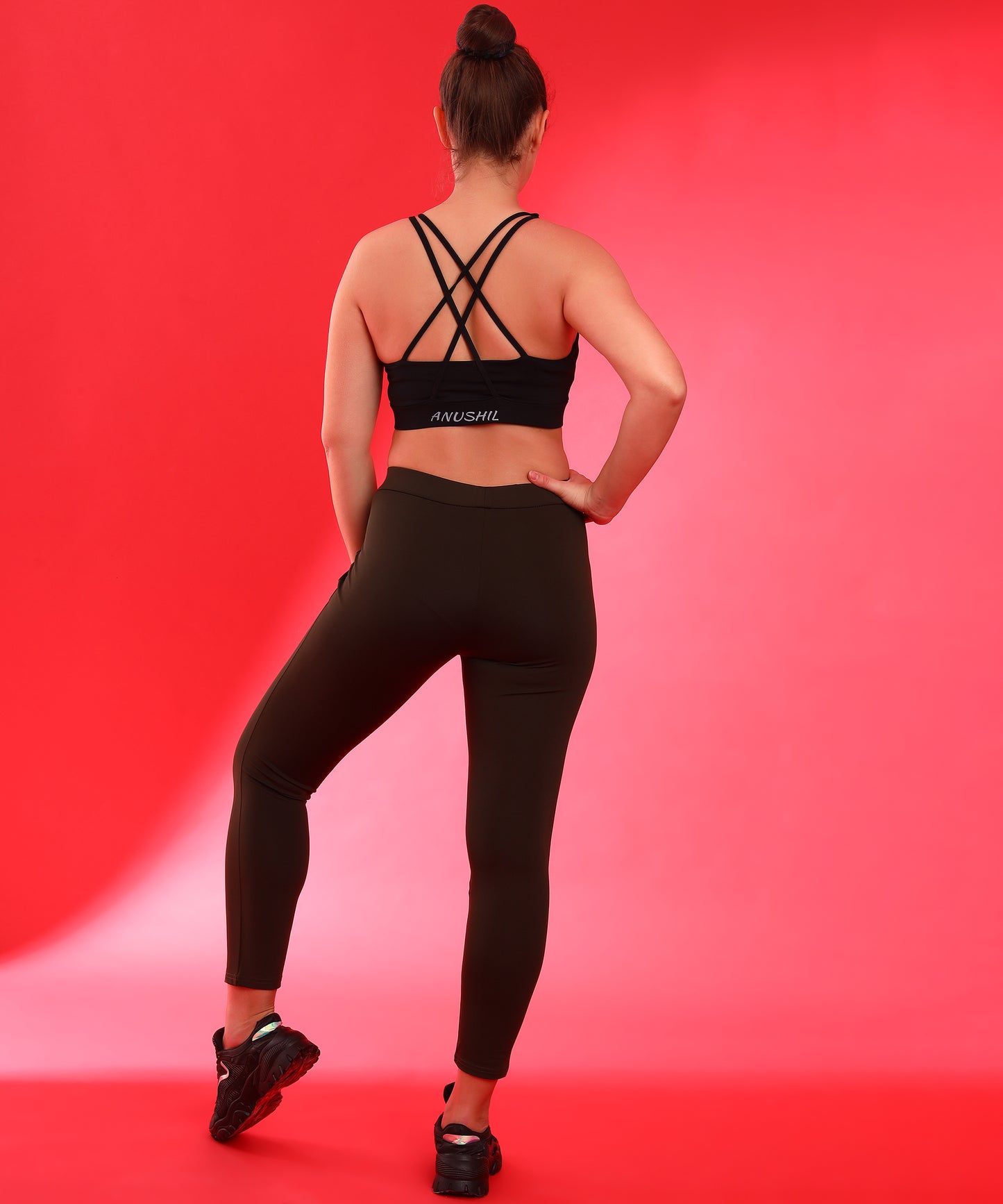 Women Solid Cotton 4 Way Strechable Designer Sports Bra