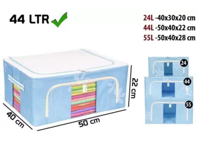 Living Storage Box Oxford Fabric Storage Boxes for Clothes, Blanket Cover (Pack of 1)