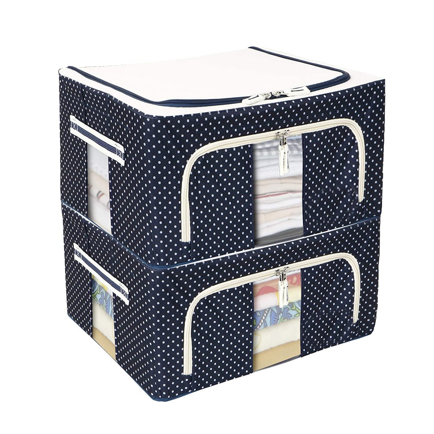 Living Storage Box Oxford Fabric Storage Boxes for Clothes, Blanket Cover (Pack of 1)