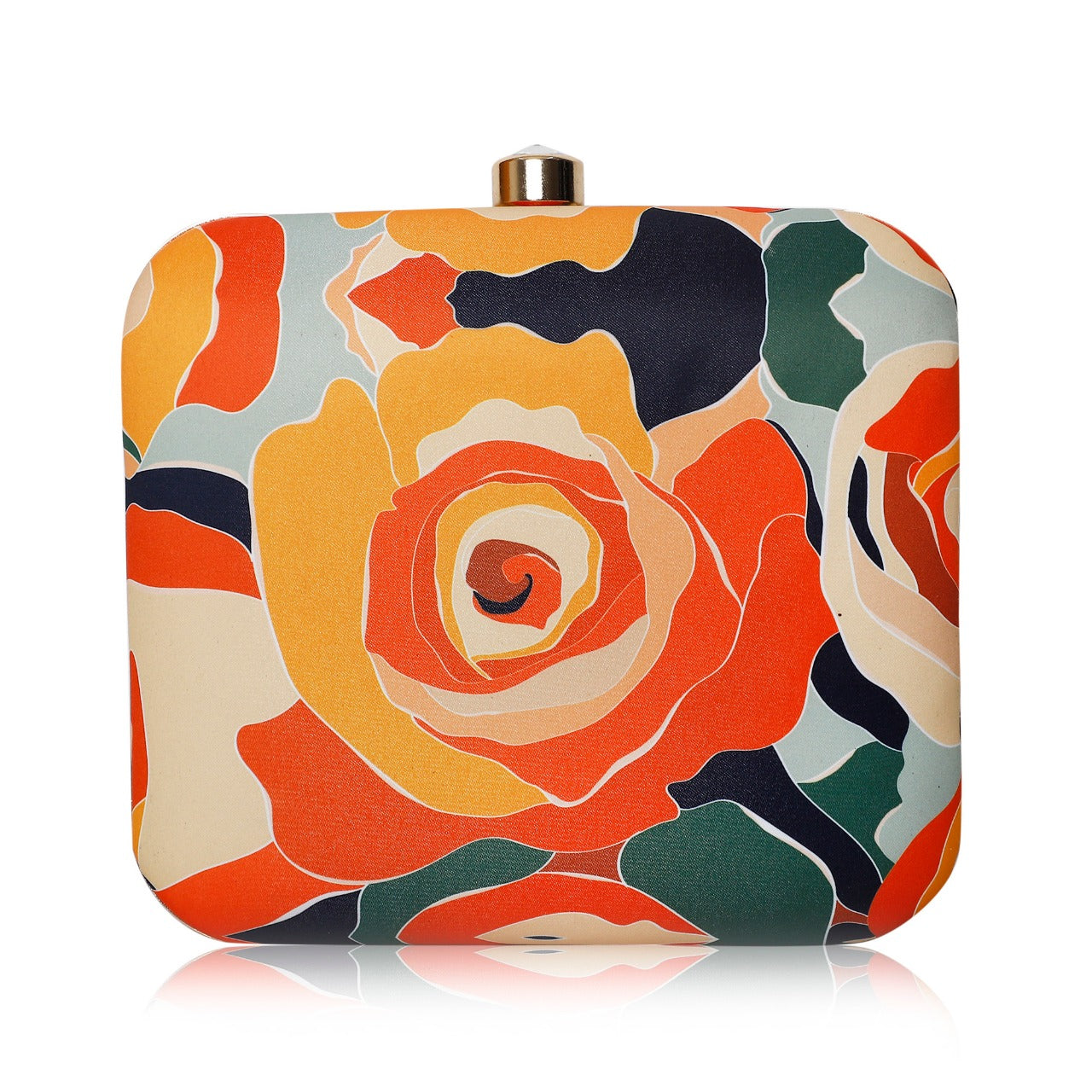 Digital Clutch Floral Rose Printed Design
