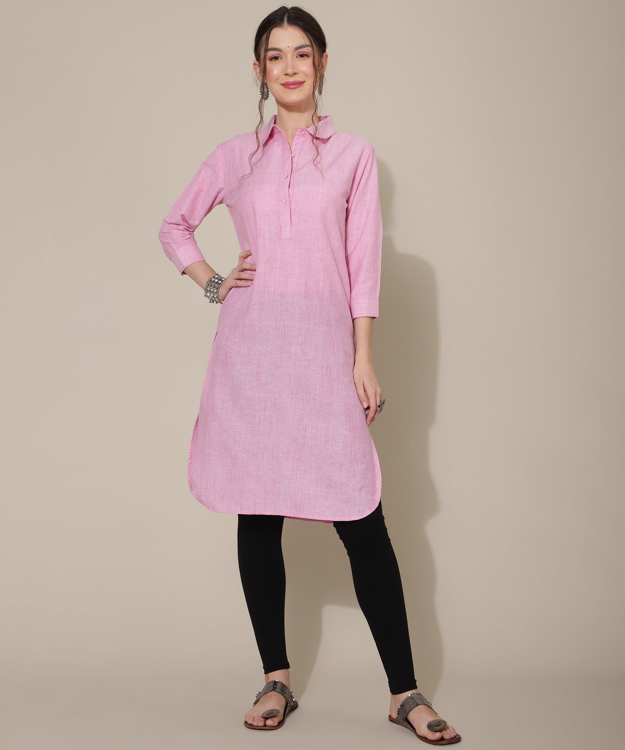 Ladies collar outlet kurta