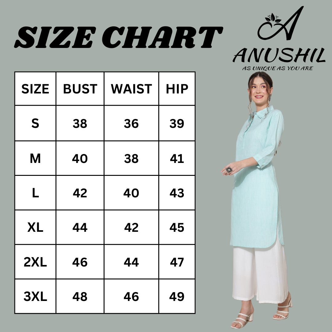 Discover 160 standard Size Chart For Kurtis Super Hot Netgroup edu vn