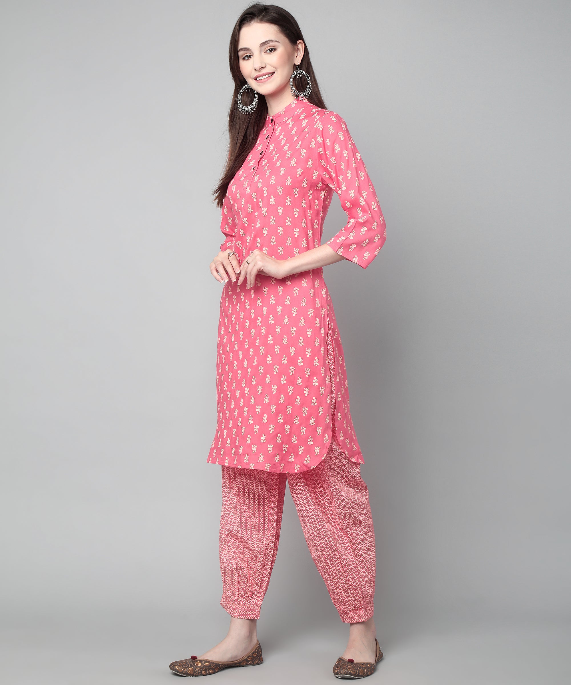 Casual Wear 3/4th Sleeve Full Patiala Printed Salwar Suit Set at Rs 710/set  in Jaipur