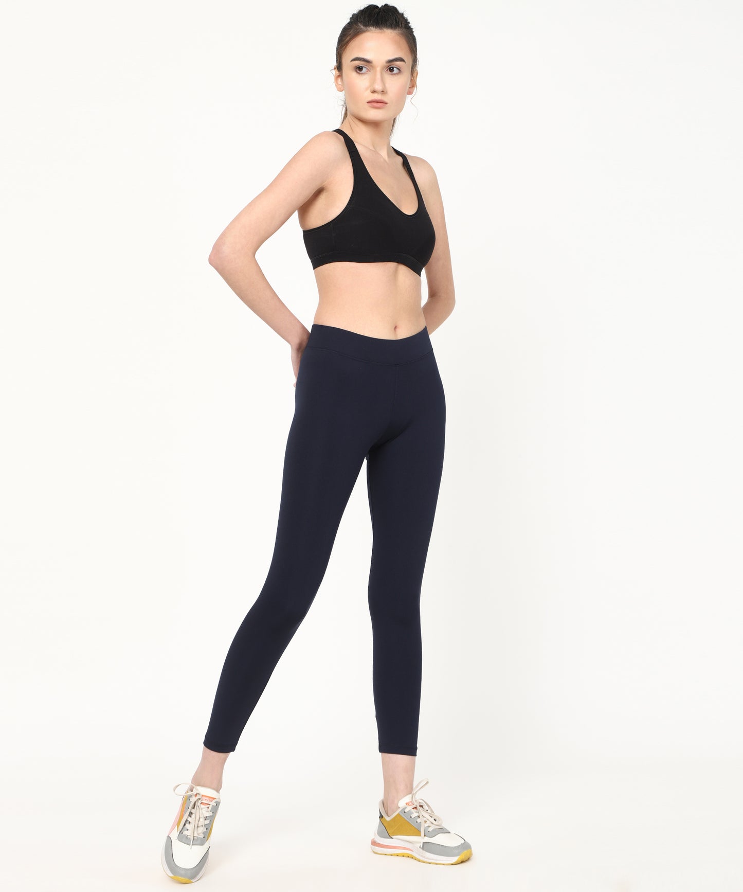The Ultimate Stretchable Jeggings-Super-High Waisted Elastic Jeggings Yogapants Ankle Length(Blue)